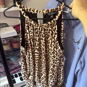 INC International Concepts Women's Leopard Print Top